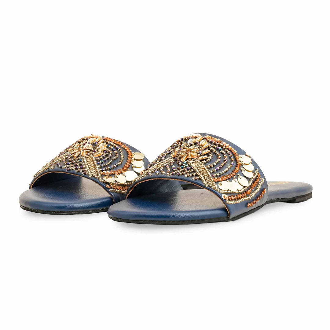 Blue Fancy Women Slipper EC0218