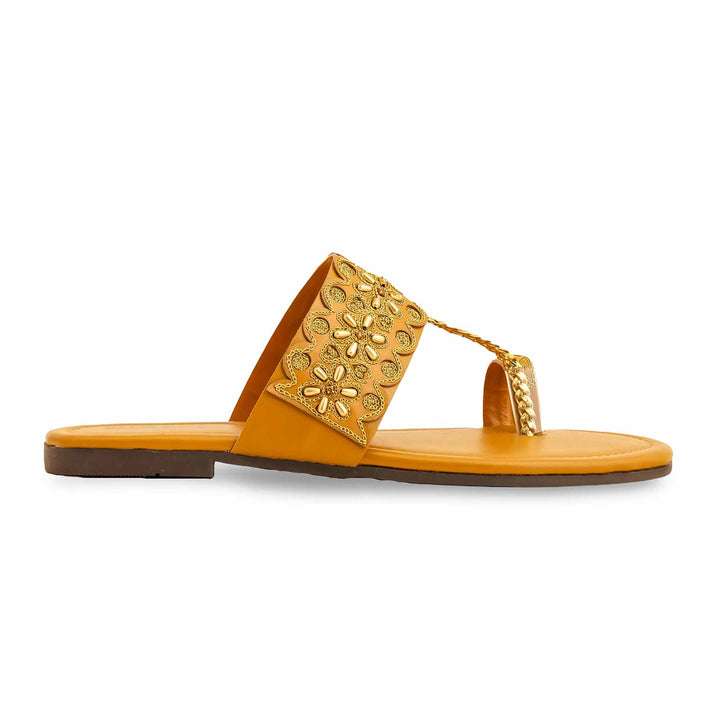 Mustard Formal Women Chappal EC0231
