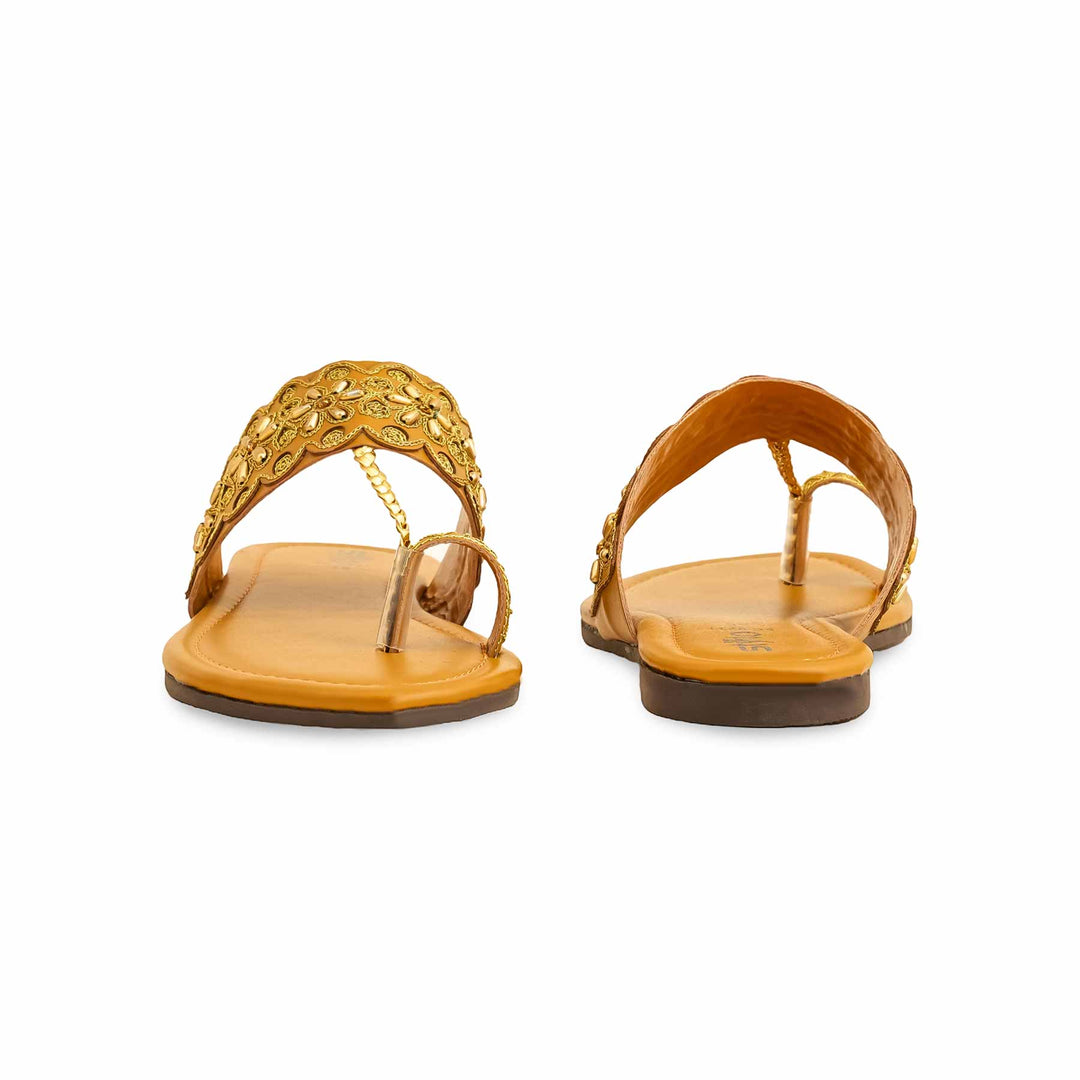 Mustard Formal Women Chappal EC0231