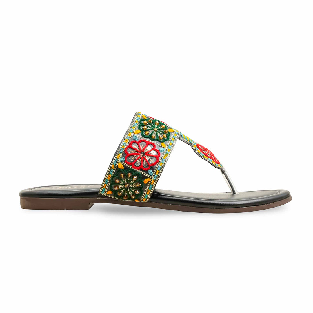 Black Ethnic Chappal EC0235