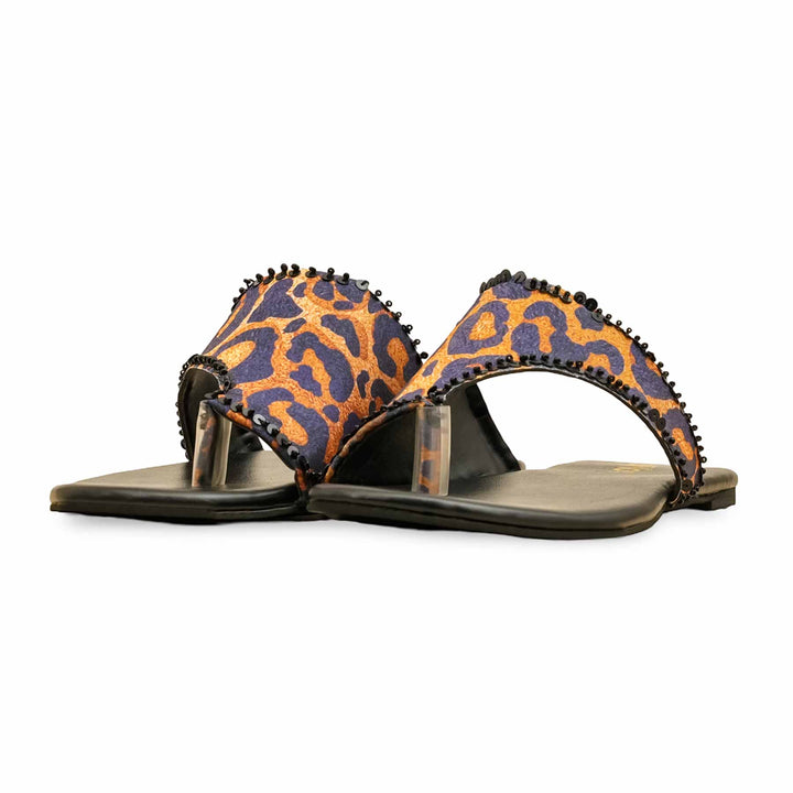 Black Ethnic Chappal For Ladies EC0240