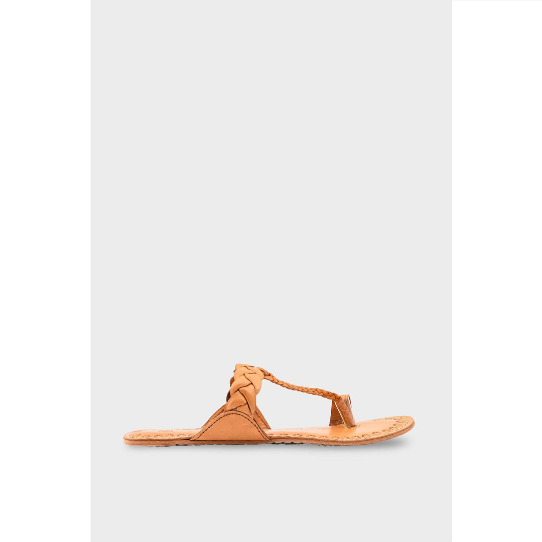 Beige Kolapoori Chappal EC0258