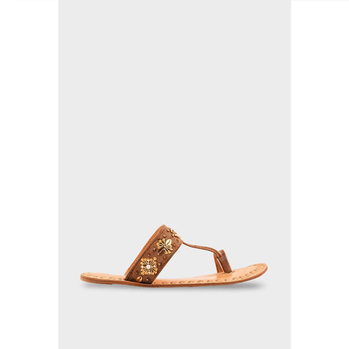 Golden Leather Kolapori For Women EC0284