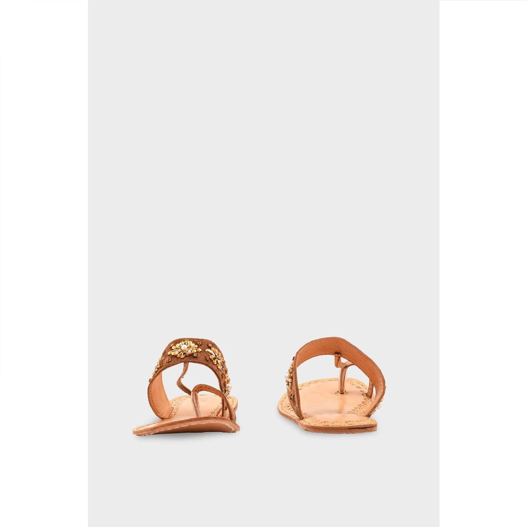 Golden Leather Kolapori For Women EC0284