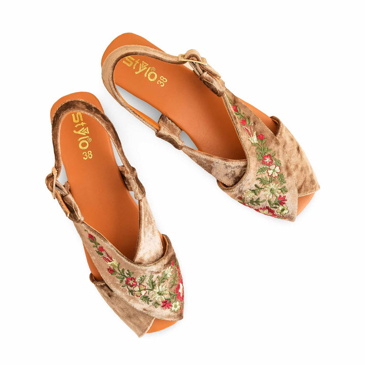 Brown Formal Peshawari Chappal Ec3183