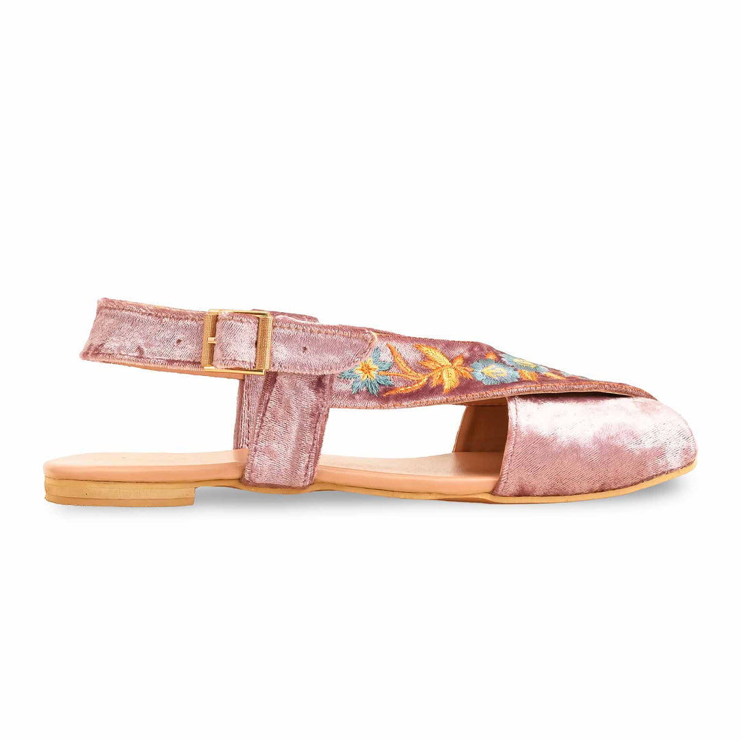 Pink Formal Peshawari Chappal For Ladies EC3184
