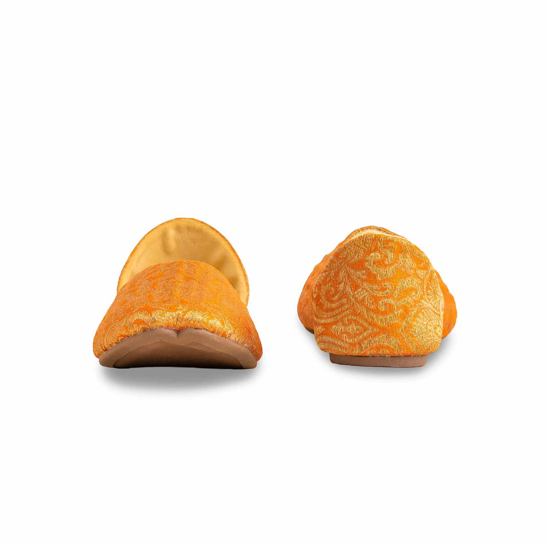Orange Formal Khusa For Women EC8230