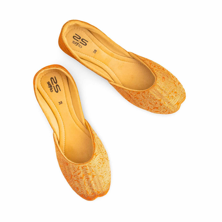 Orange Formal Khusa For Women EC8230