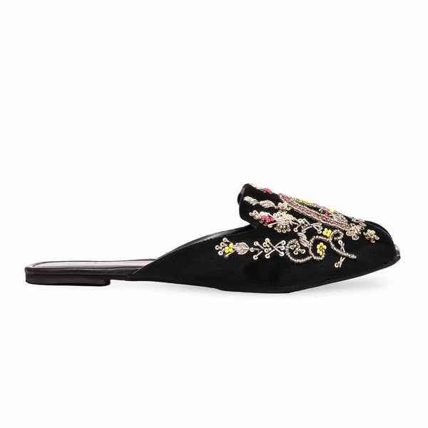 Black Back Open Khussa EC8488