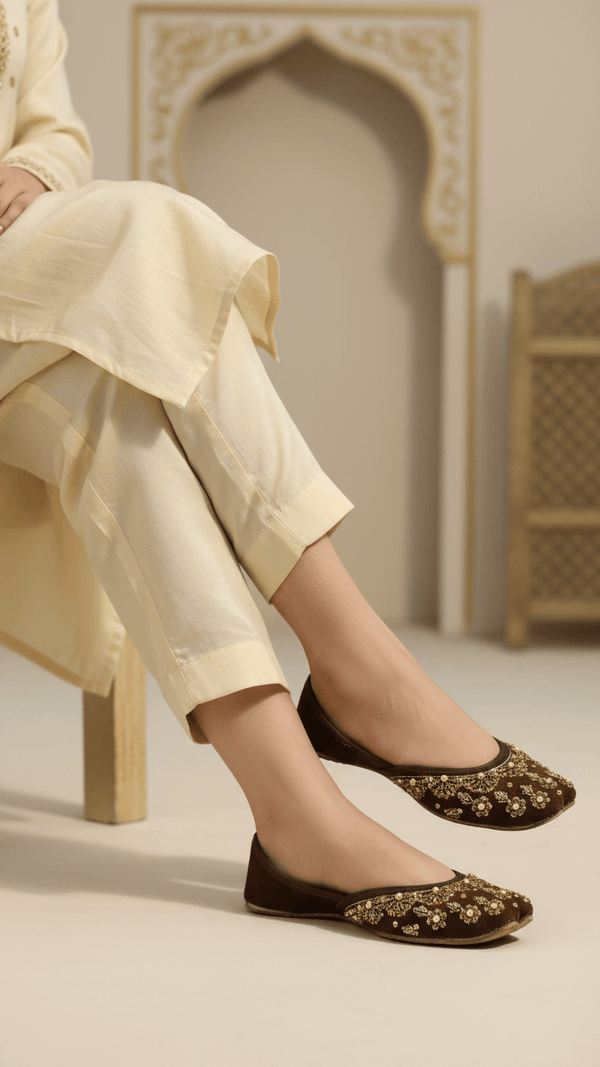 Brown Fancy Khussa EC8534