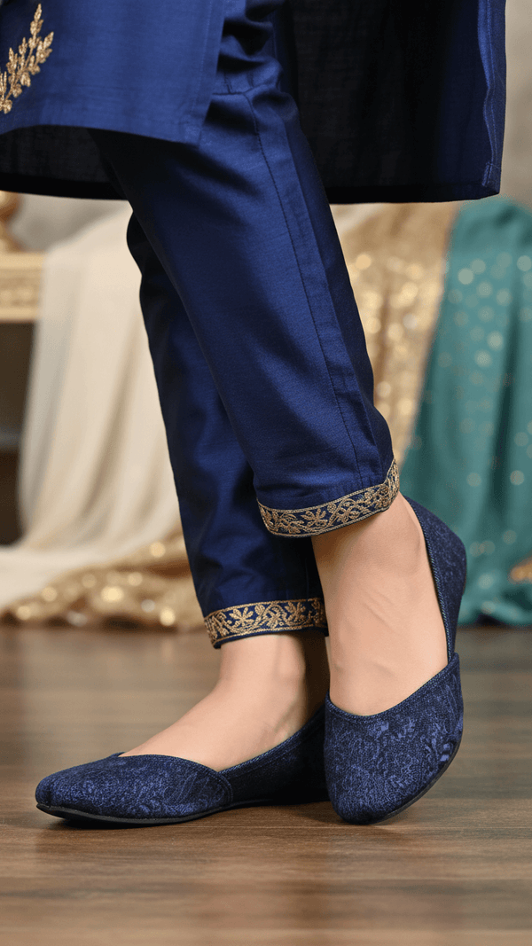 Blue Casual Khussa EC8551