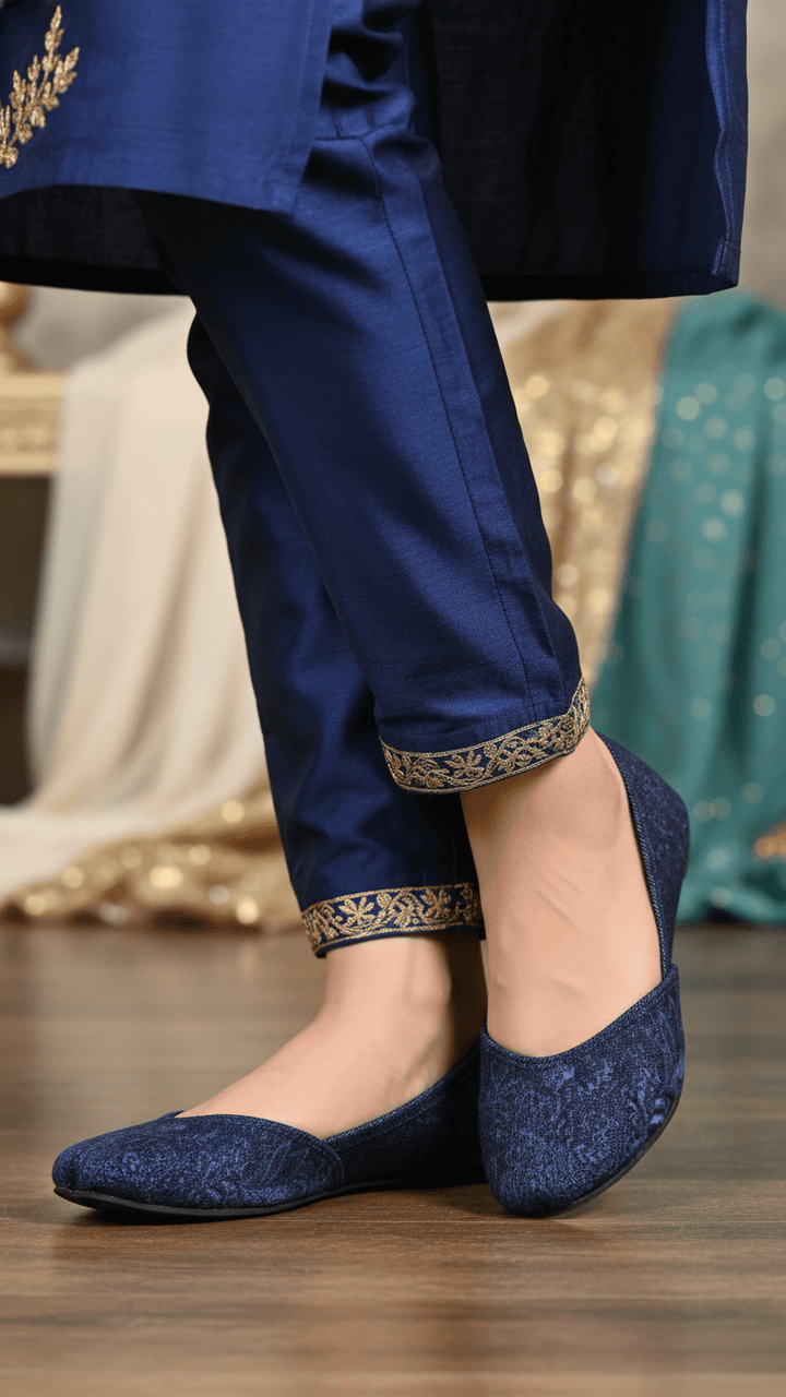 Blue Casual Khussa EC8551