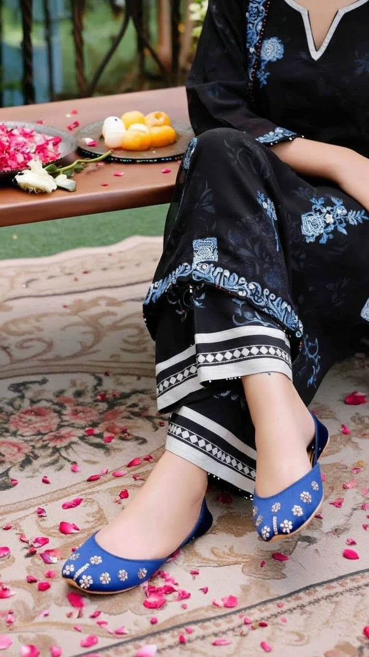 Blue Formal Women Khussa EC8557
