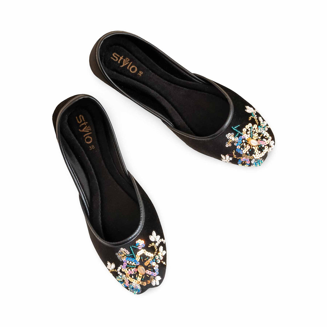 Black Fancy Women Khusa EC8558