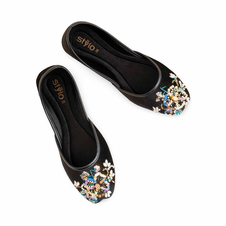 Black Fancy Women Khusa EC8558
