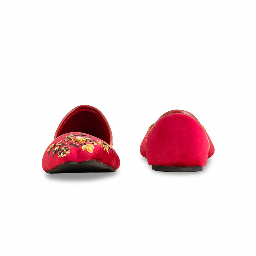 Maroon Fancy Women Khusa EC8558
