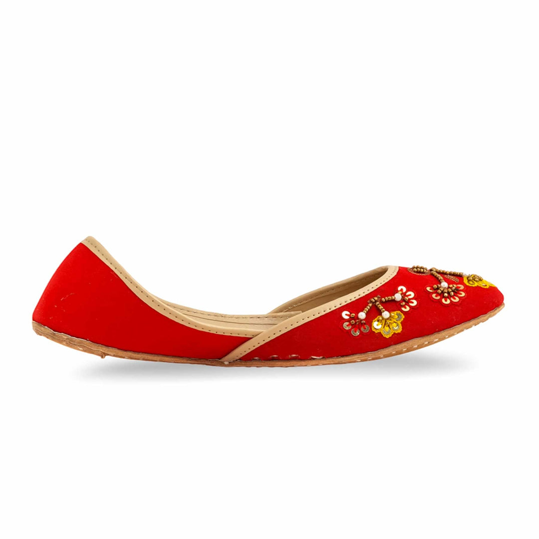 Red Fancy Khusa For Women EC8559