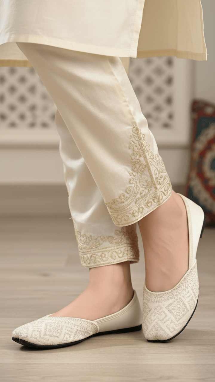 White Casual Khussa EC8576