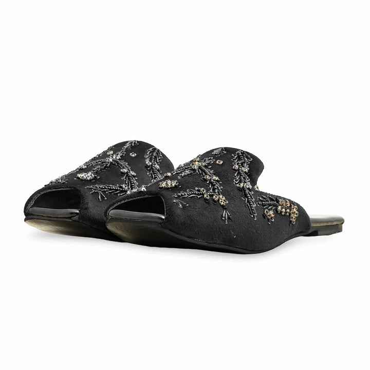 Black Fancy Back Open Khusa EC8579