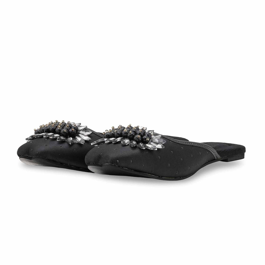 Black Fancy Back Open Khusa EC8596