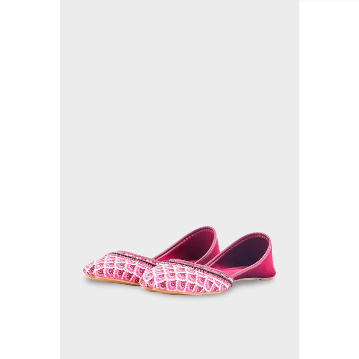 Maroon Ethnic Khussa For Women EC8611