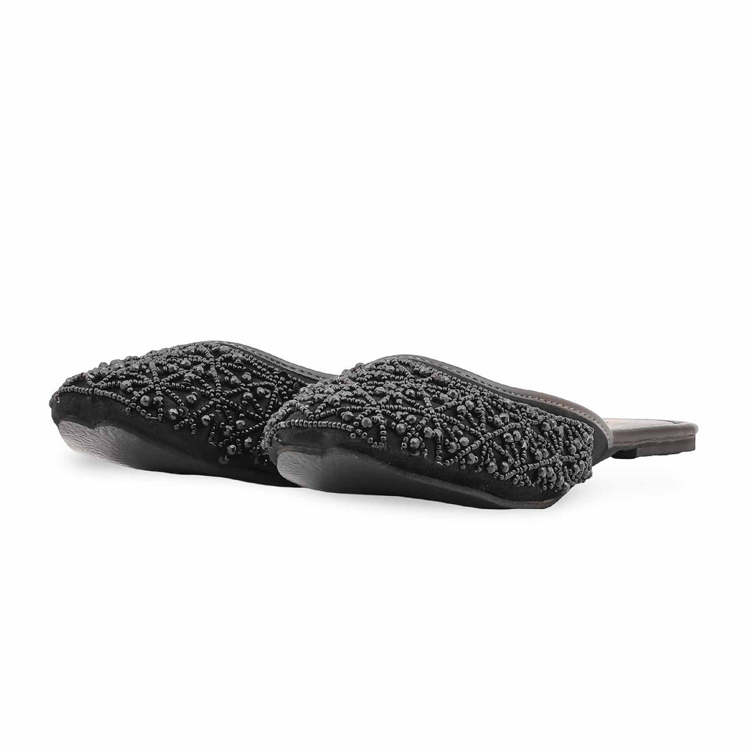 Black Back Open Khussa EC8613