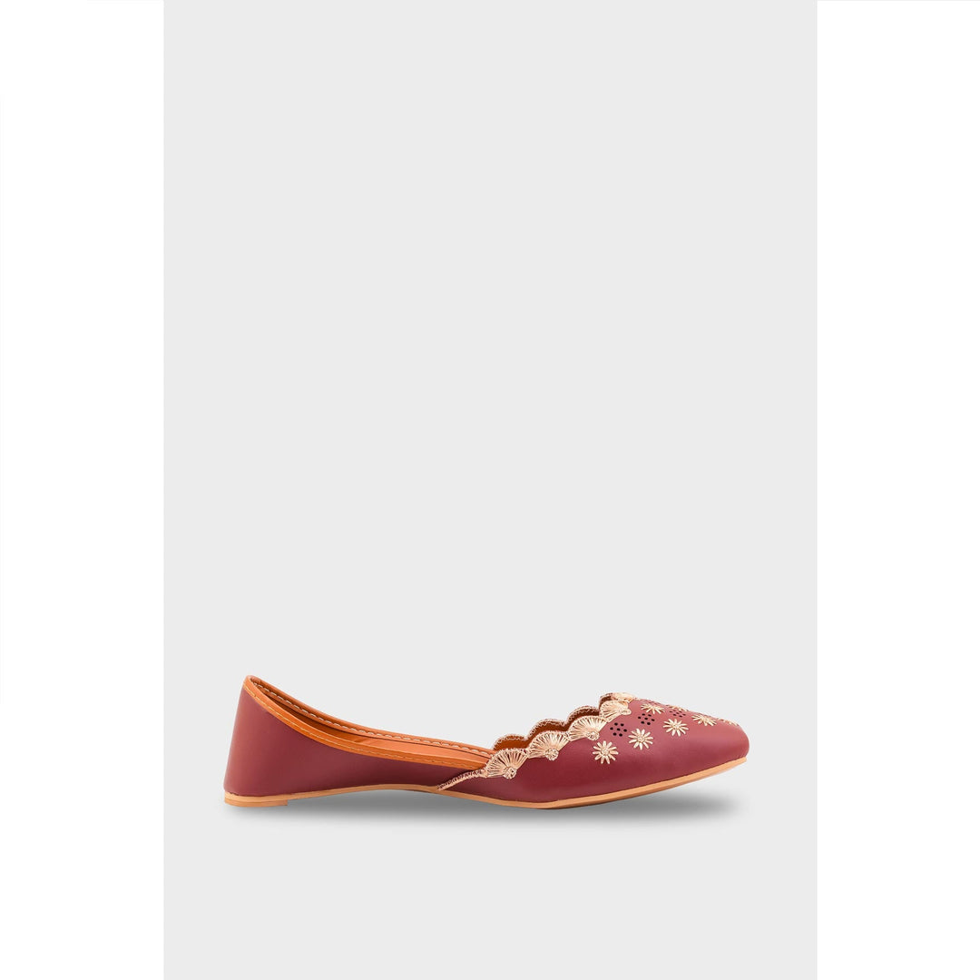 Maroon Ethnic Khussa EC8620
