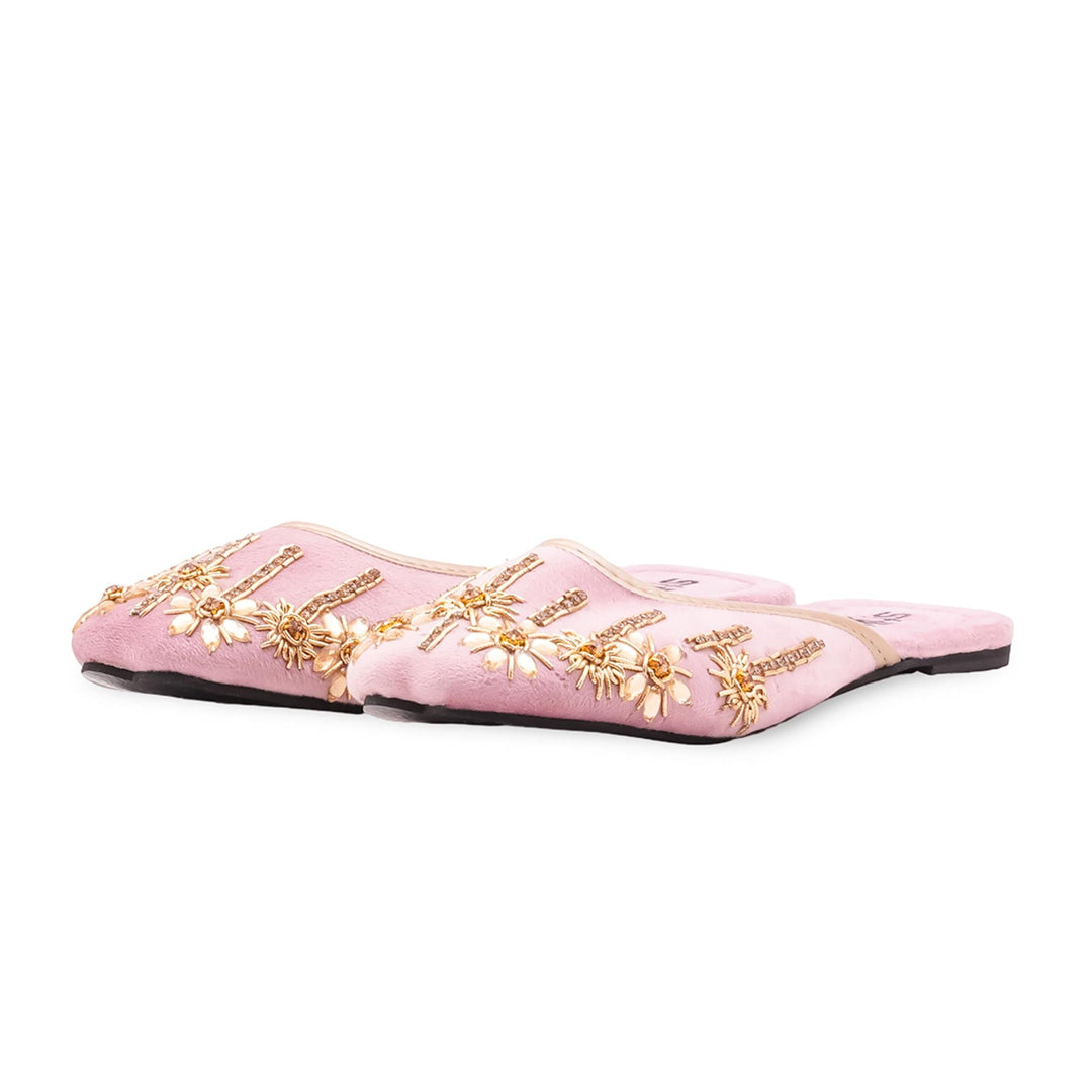 Pink Fancy Back Open Khussa EC8631