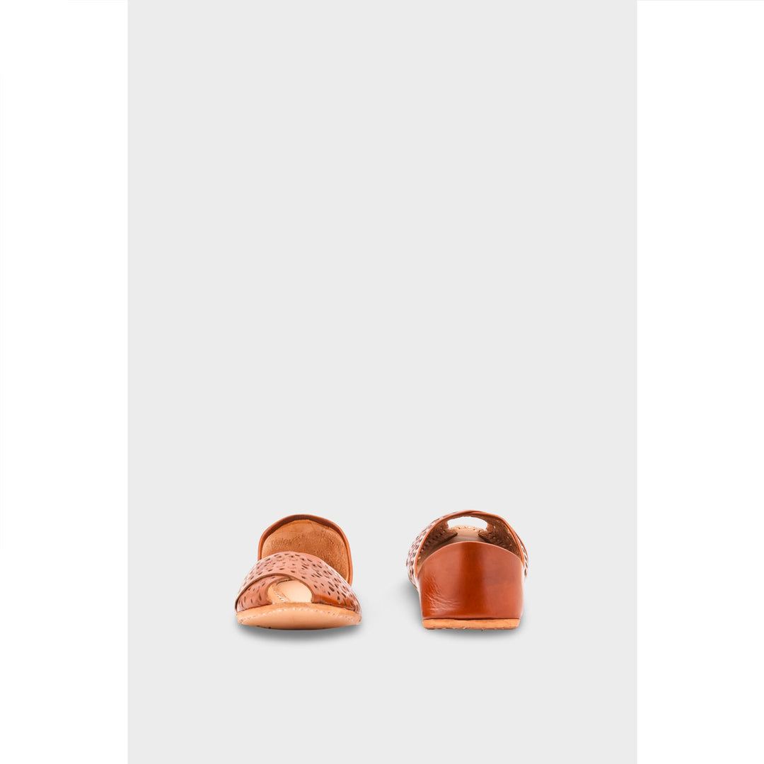 Mustard Leather Khussa EC8639