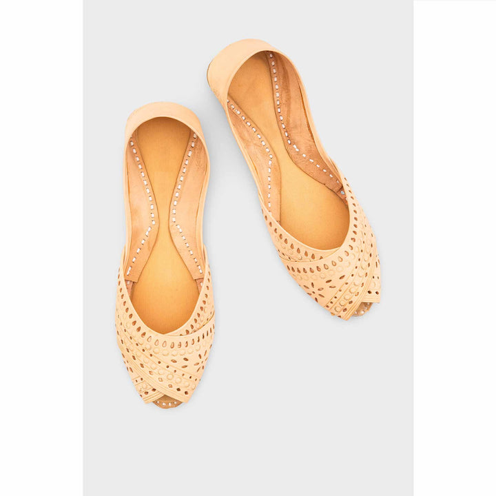 Fawn Leather Khussa EC8639