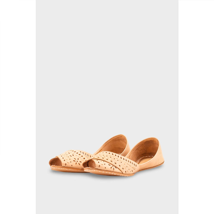 Fawn Leather Khussa EC8639