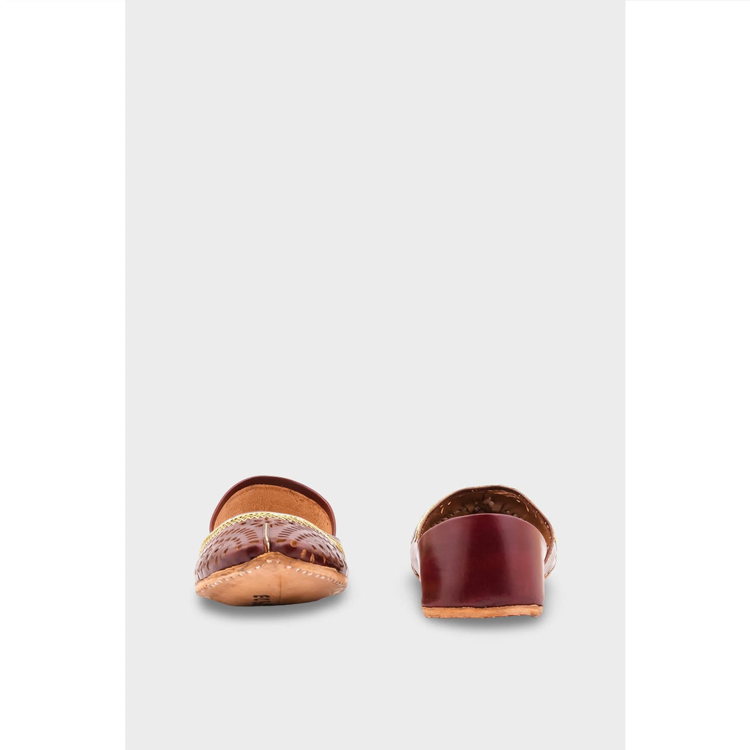 Brown Leather Khussa EC8640