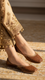 Mustard Leather Khussa EC8640