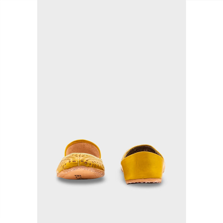 Mehndi Leather Khussa EC8640