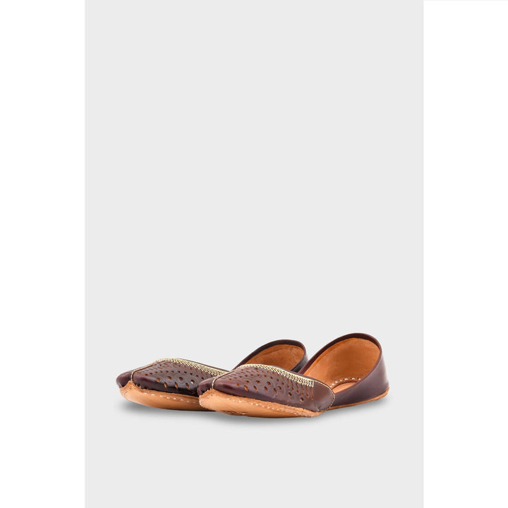 Coffee Leather Khussa EC8640