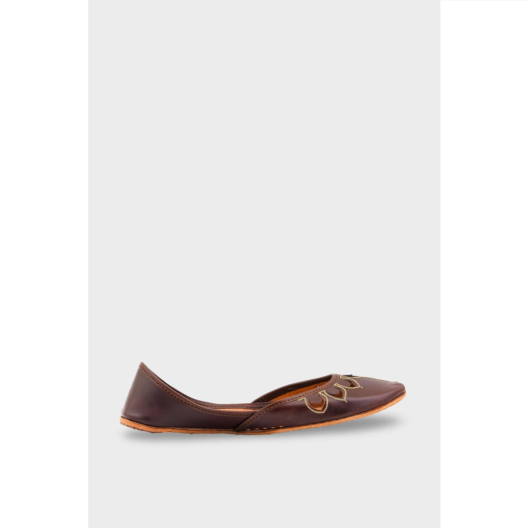 Brown Leather Khussa EC8641