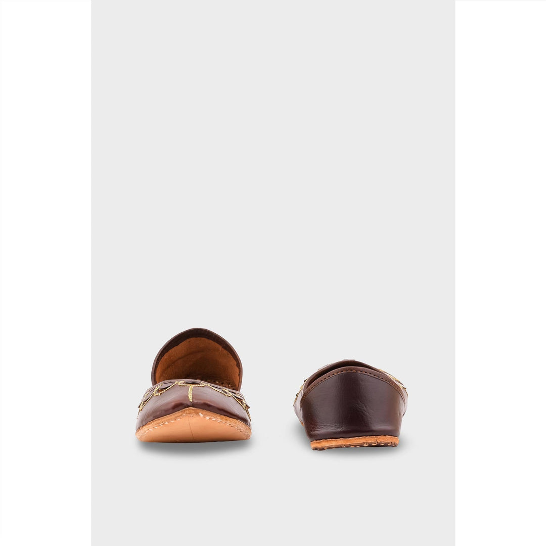 Brown Leather Khussa EC8641