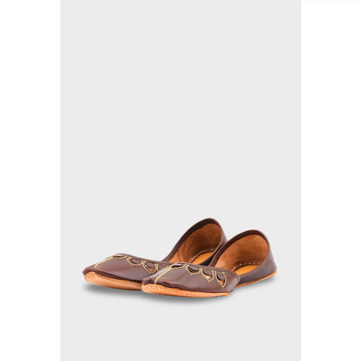 Brown Leather Khussa EC8641