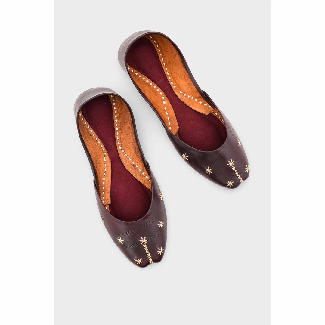 Brown Leather Khussa EC8642