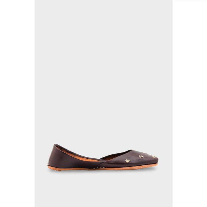 Brown Leather Khussa EC8642