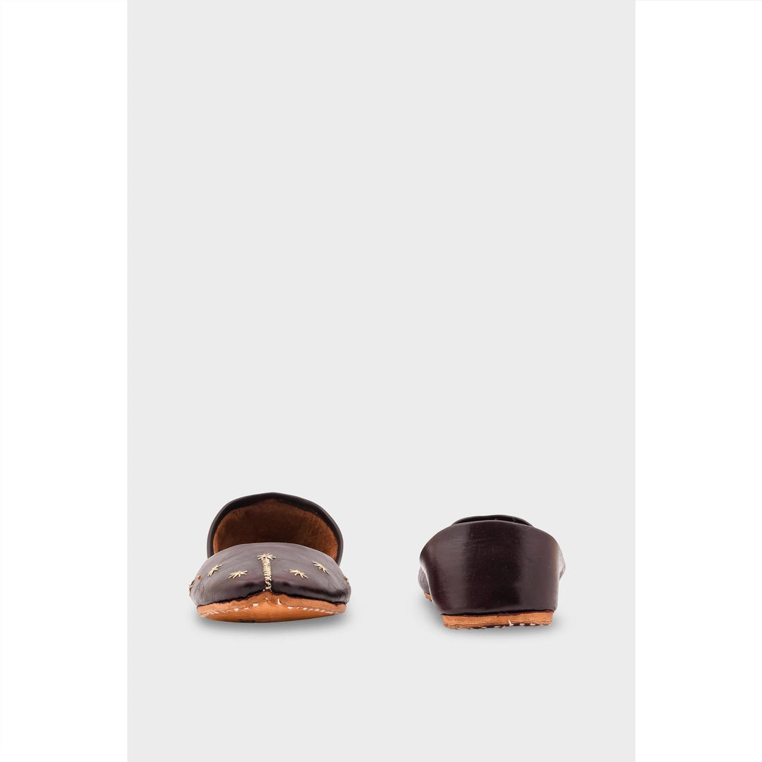 Brown Leather Khussa EC8642