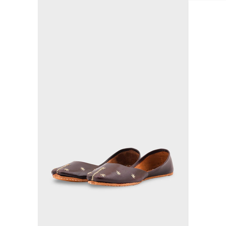 Brown Leather Khussa EC8642