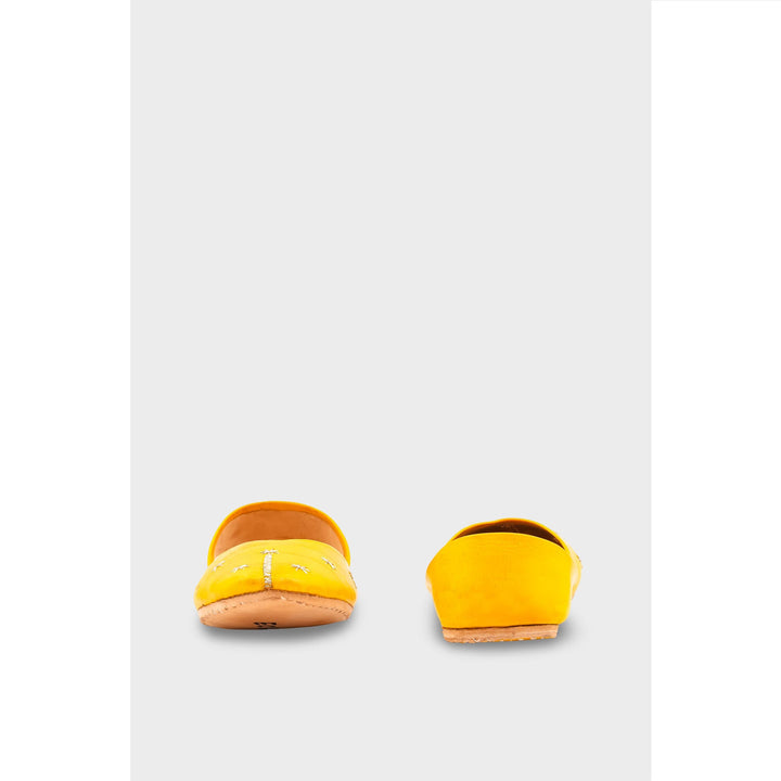 Yellow Leather Khussa EC8642