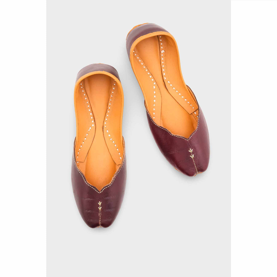 Brown Leather Khussa EC8644
