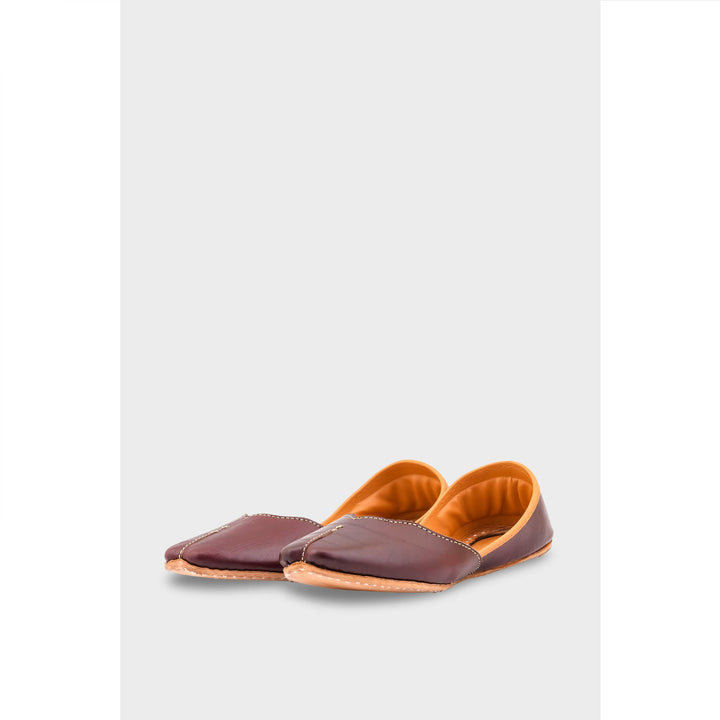Brown Leather Khussa EC8644