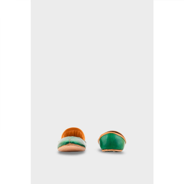 Green Leather Khussa EC8644