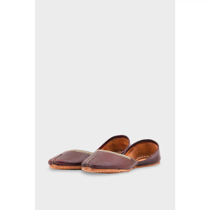 Coffee Leather Khussa EC8657