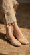 Fawn Leather Khussa EC8658