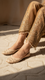 Fawn Leather Khussa EC8659