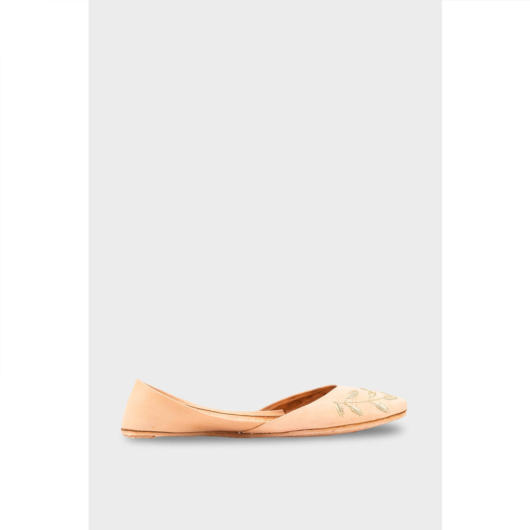 Fawn Leather Khussa EC8659